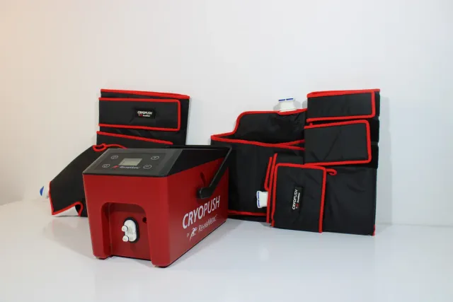 Accesorios del equipo de crioterapia compresiva: banda anatómica, manguera y alimentador